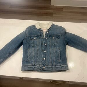 Lucky Brand Sherpa Lined Light Blue Denim Jacket